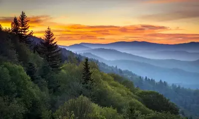 peaks in the smoky mountains