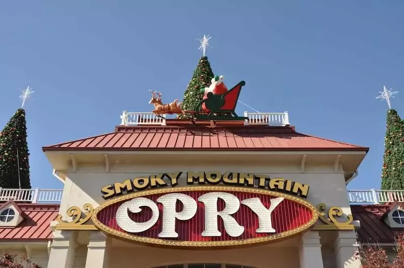 The Smoky Mountain Opry Christmas show in Pigeon Forge.