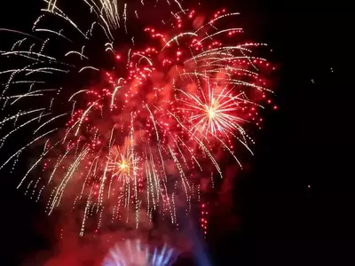 Beautiful fireworks display.