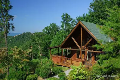 Secluded cabin in the Smoky Mountains