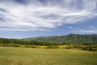 View of Cades Cove in the Great Smoky Mountains National Park