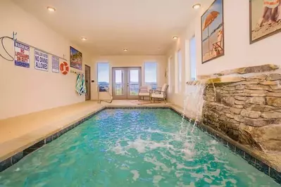 moonlight ridge indoor pool with waterfall