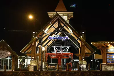 anakeesta in gatlinburg at night