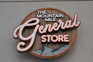 mountain mile general store sign