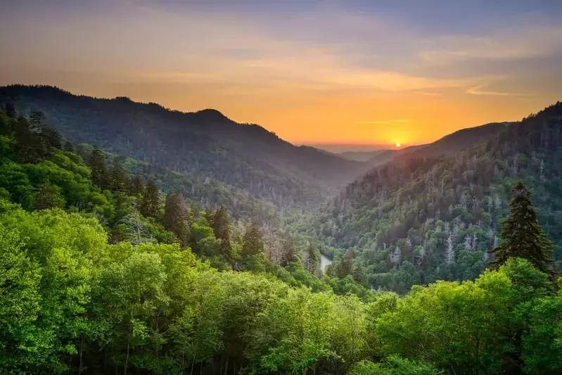 Sunset in the Great Smoky Mountains