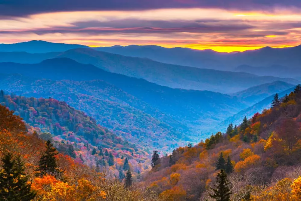 fall in the smoky mountains