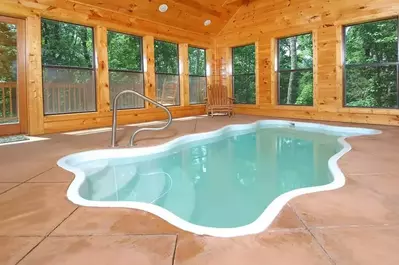 indoor pool Cajun Castle cabin