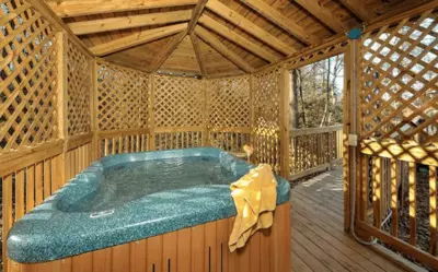 Evergreen hot tub