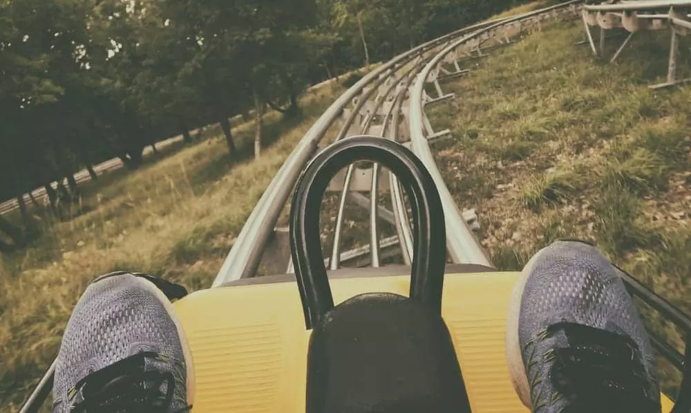 mountain coaster in the Smoky Mountains