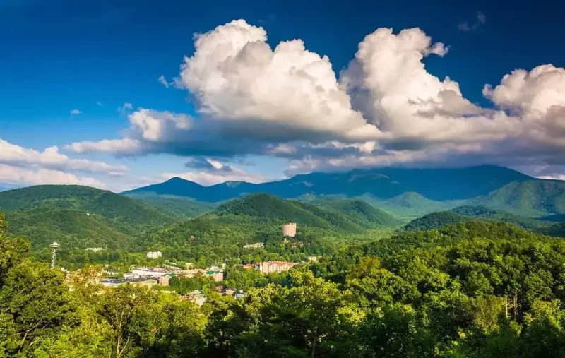 Breathtaking view of Gatlinburg and the Smoky Mountains.