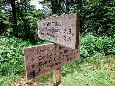 sign to mt. cammerer