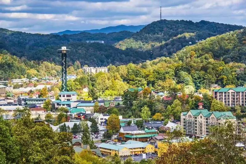 View of beautiful Gatlinburg