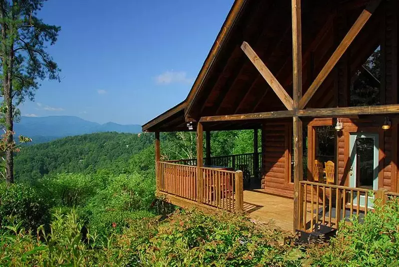 One of our secluded cabins in Sevierville TN with fantastic mountain views.