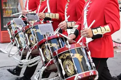 Drummers in a parade