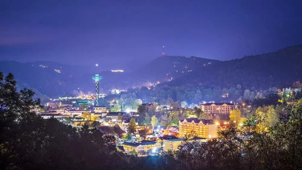 Gatlinburg at night