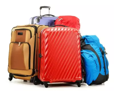 A variety of colorful luggage