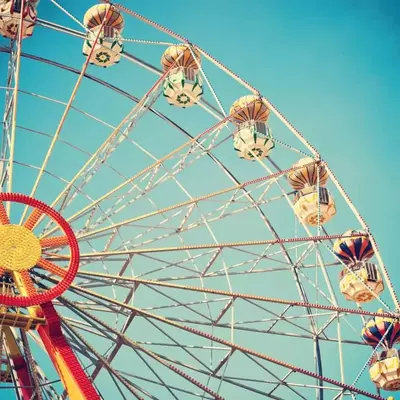 Vintage picture of ferris wheel