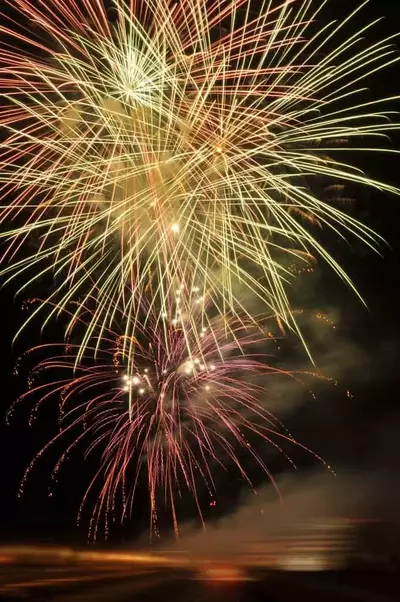 Fireworks celebrating New Year's