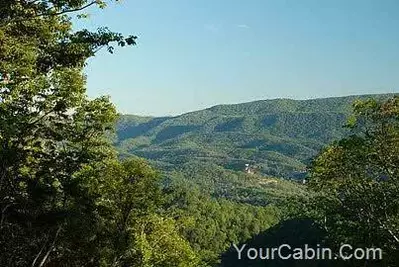 view from Bellagio Bear Cabin in Pigeon Forge