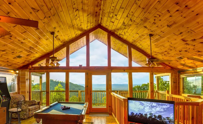 ClearView 1 bedroom cabin in gatlinburg