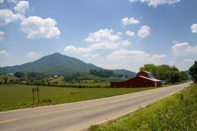 Wears Valley Road in the Smoky Mountains.