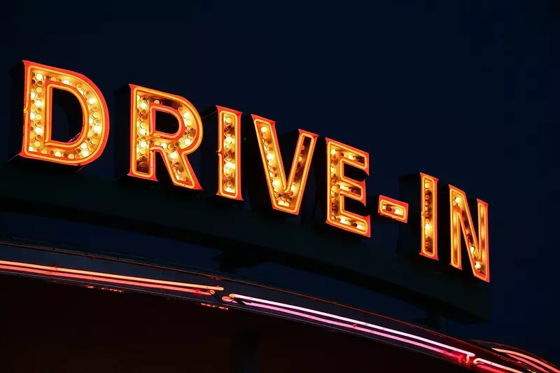 The sign for a Drive-In movie theater.