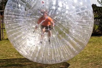 zorbing in the smoky mountains
