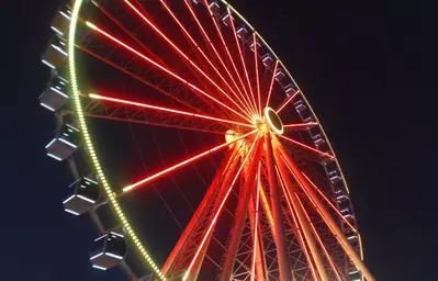 The Great Smoky Mountain Wheel at The Island in Pigeon Forge TN.
