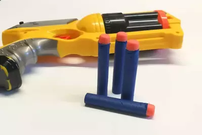 NERF gun and foam bullets