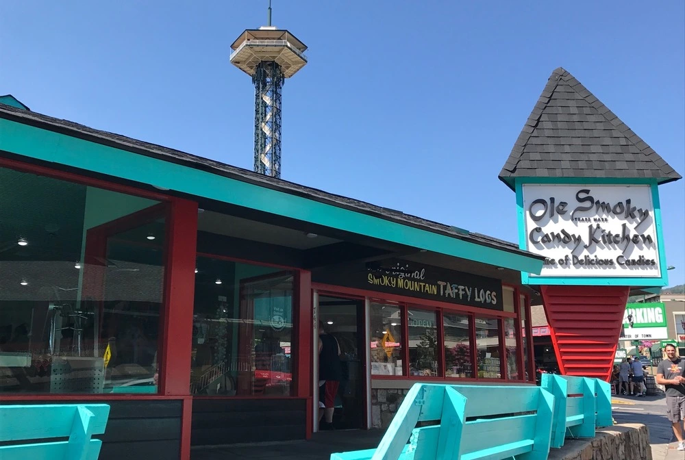 Ole Smoky Candy Kitchen in downtown Gatlinburg TN