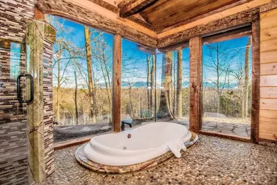 birds perch view is one of our best secluded smoky mountain cabins