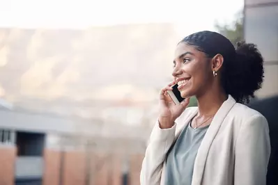 woman on phone call