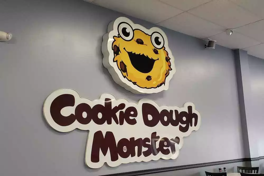 Cookie Dough Monster sign