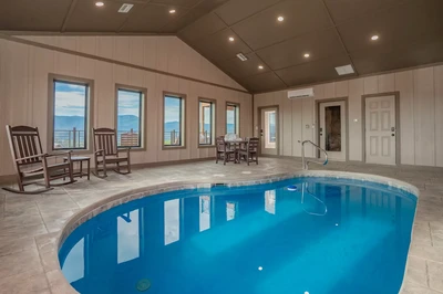 cabin with indoor pool