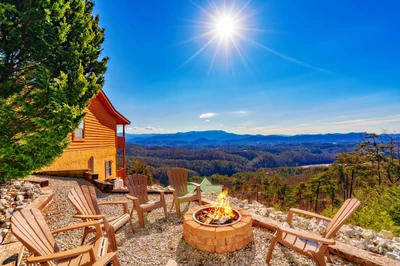 smoky mountain cabin rentals with fire pit